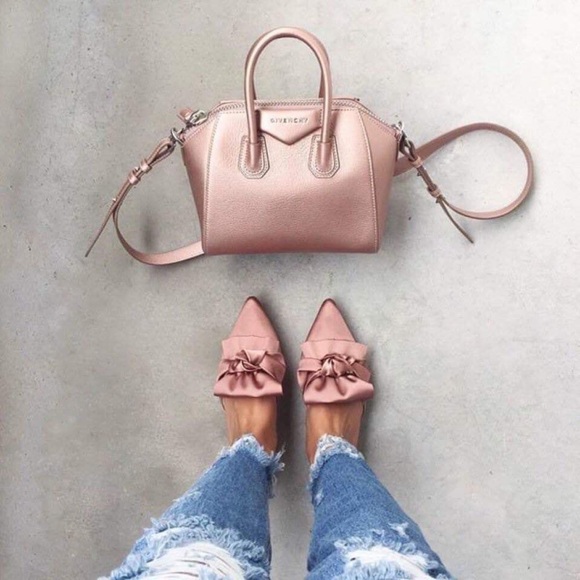 A Mermaid’s Epiphany Shoes - 🆕Nina Pink Satin Bow Slip On Flat Mules 8.5